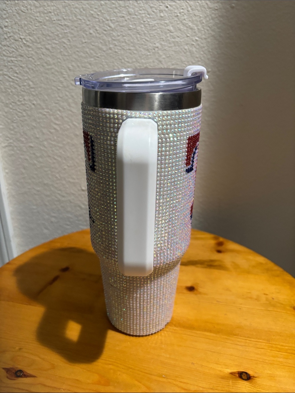 Texas Rangers Rhinestone Travel Mug - Picture 2 of 8